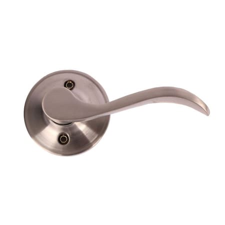 Pamex Right Hand Naples Lever with Round Rose Half Dummy Lockset Grade 3 Satin Nickel Finish FLYEP04R